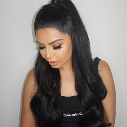 micro ring hair extensions # 1B