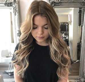 clip in hair extensions mixed blonde 10-18-613