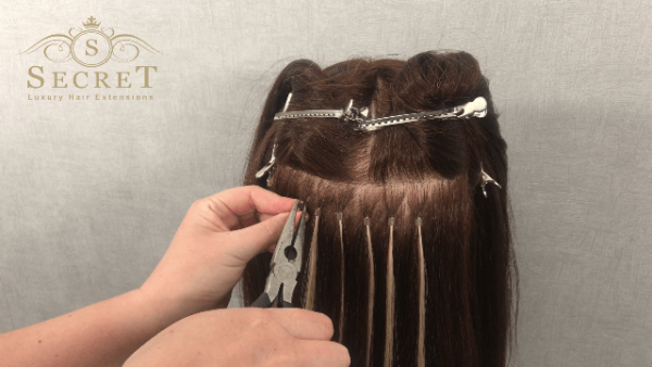 remove micro ring hair extensions at home