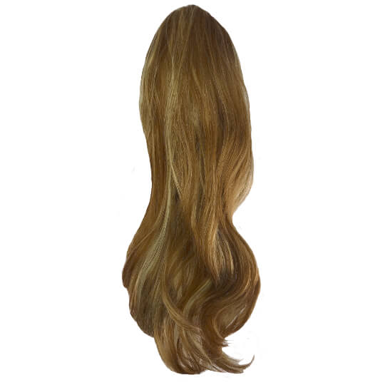 Synthetic Clip In Ponytail Mixed Blonde
