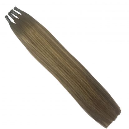 mocha melt micro ring hair extensions double drawn